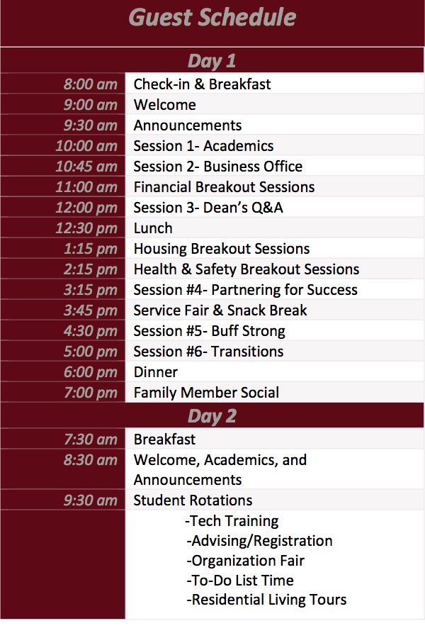 West Texas A&M University: nso family